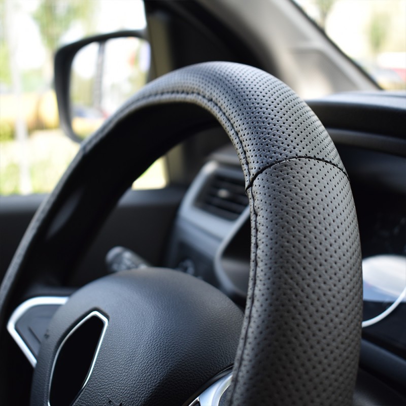 Husa Volan Gri Si Negru 37-39 Cm