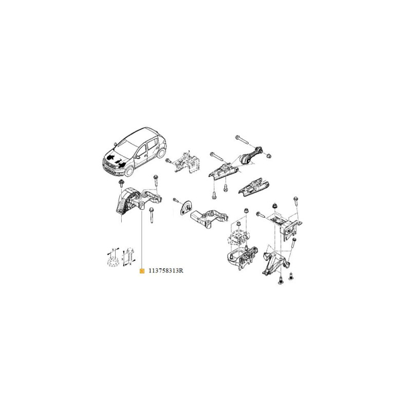 Tampon Motor Dr Log 113758313R