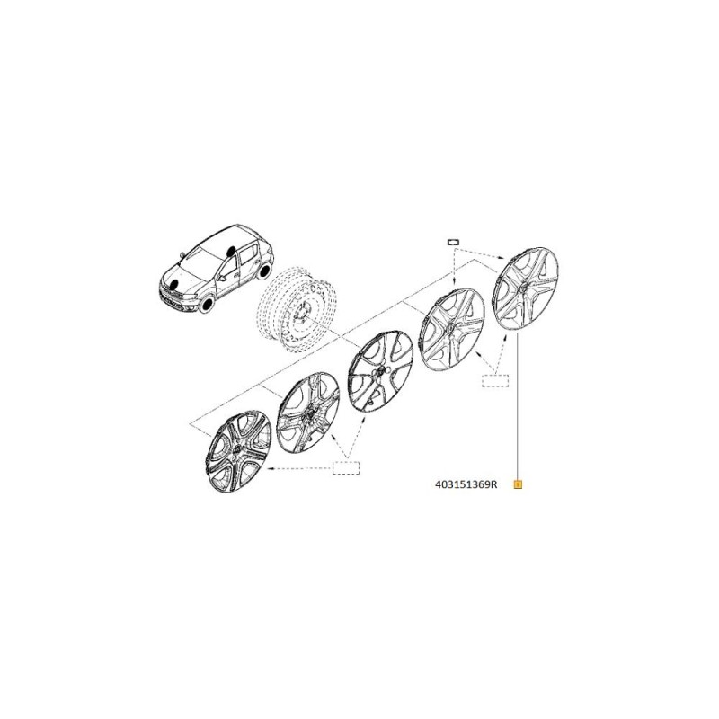 Capac Roata 16` Logan Ii/Sandero Ii