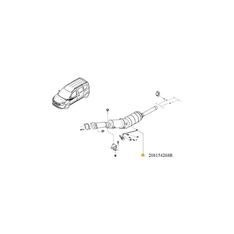 Senzor Presiune Filtru Particule 208154268R