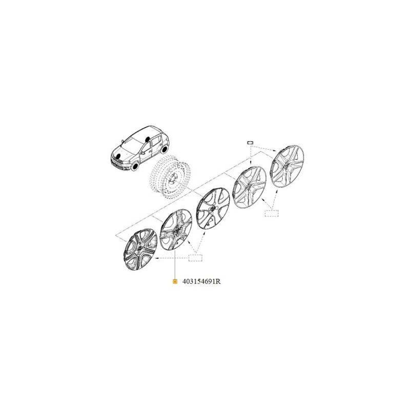 Capac Roata 16 Logo Renault