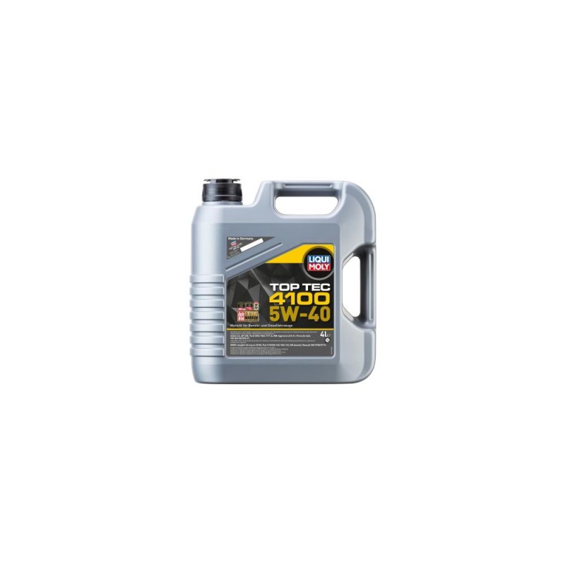 Liqui Moly Top Tec 4100 5W-40- Api Sn/Cf; Acea A3/B4/C3 (3700)- 4L