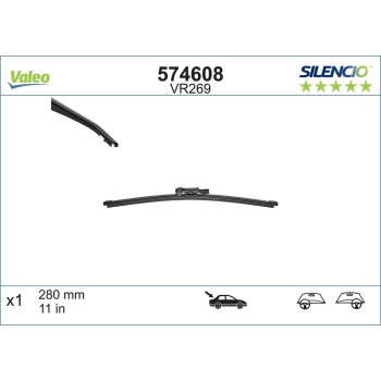 Stergator Luneta Valeo Silencio Flat 280 Mm Vr269