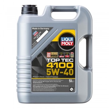 Liqui Moly Top Tec 4100 5W-40- Api Sn/Cf; Acea A3/B4/C3 (3700)- 5L