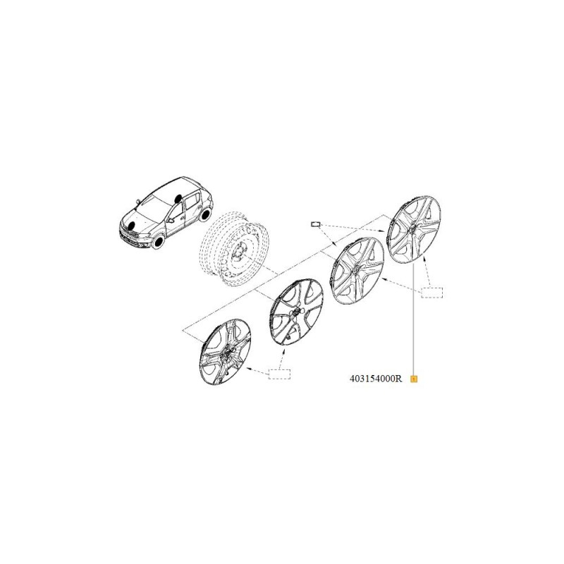 Capac Roata Tabla 16 Logan Ii