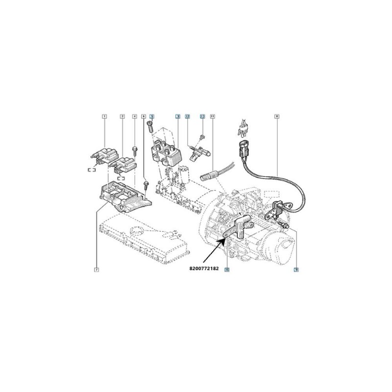 Senzor Impulsuri Arbore Cotit 1.4/1.6 8200772182