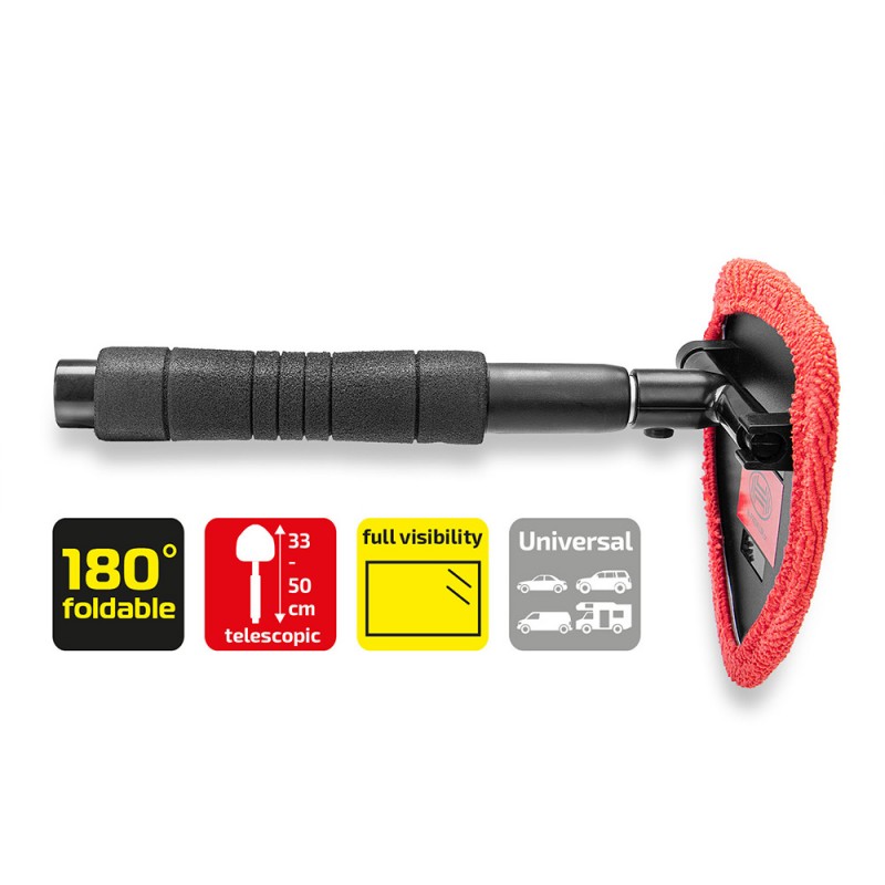 Curatitor Parbriz Premium Aluminiu Extensibil 33-50Cm Cu Microfibra