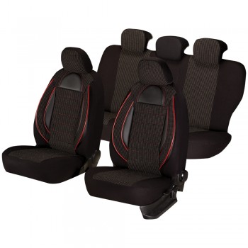 Set Huse Scaun Racing Negru