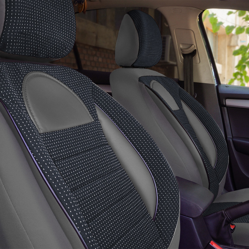 Set Huse Scaun Racing Gri