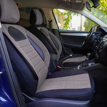 Set Huse Scaun Racing Gri - Negru