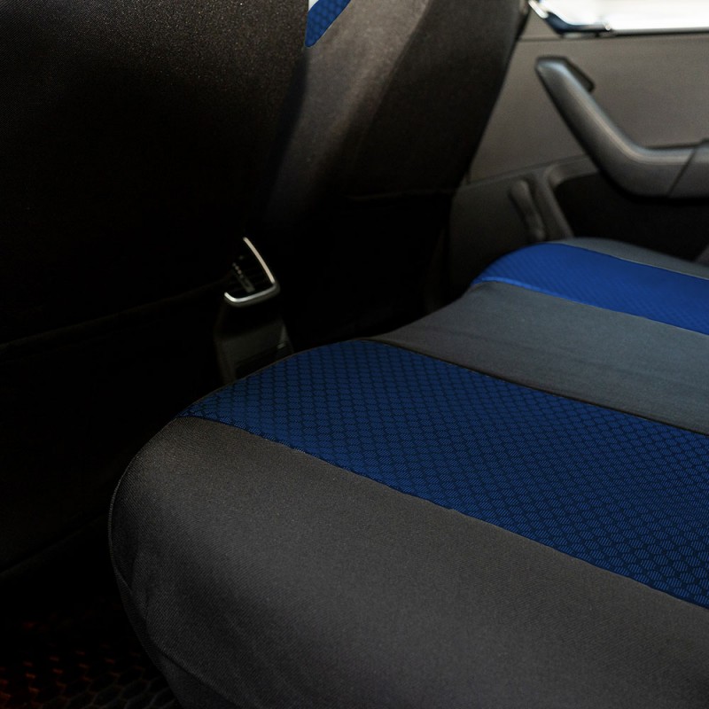 Set Huse Scaun Elegance Albastru