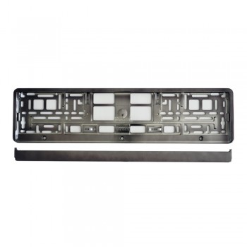 Suport Numar Inmatriculare Mega Drive Metalizat Graphite 1 Buc