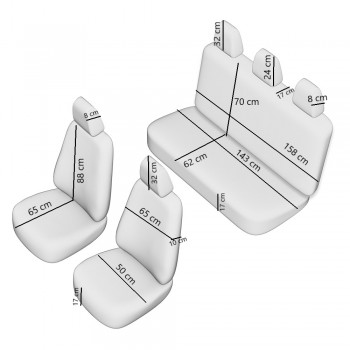 Set Huse Scaun Light - Gri