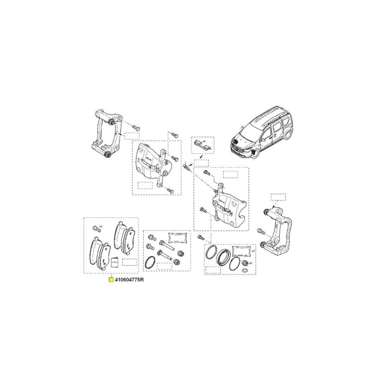 Set Placute Frana Fata Pentru Model Fara Esp - Ps 410604775R