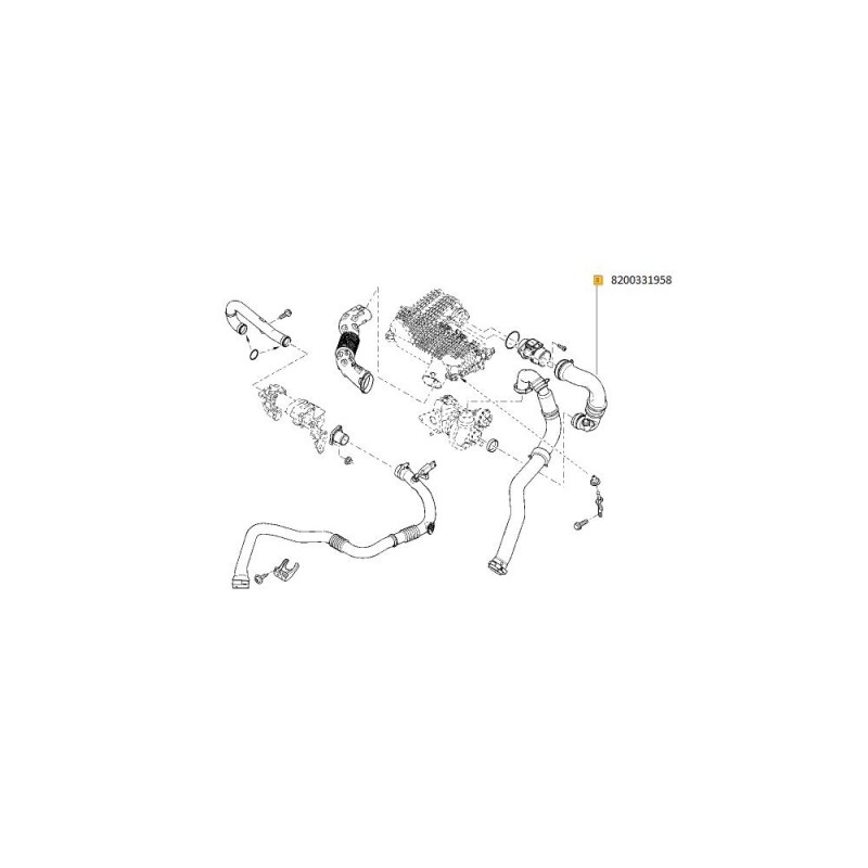 Conducta Aer Intrare Turbocompresor 8200331958