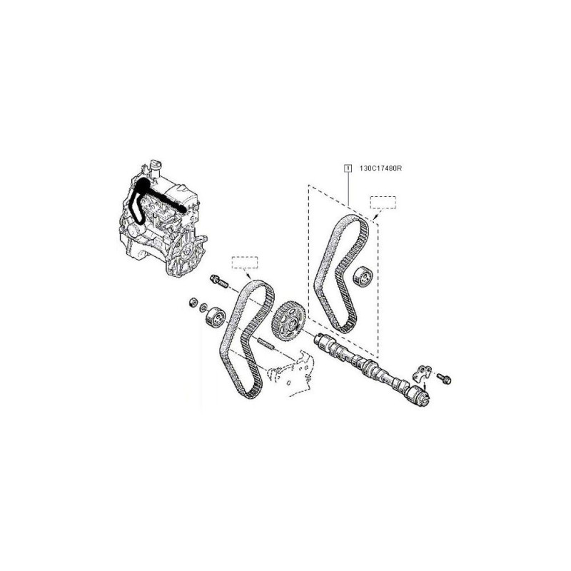 Kit Distributie 1.4/1.6 2010-> - Ps 130C17480R