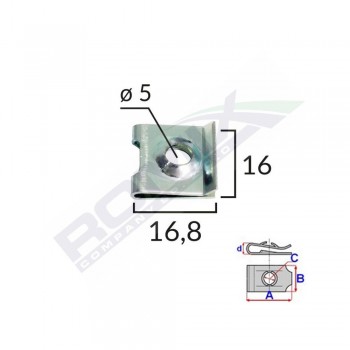 Clips Metalic Fixare Universal Set 10 Buc