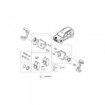Set Placute Frana Fata (E5) - Marcaj Trw 410608481R