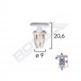 Clips Fixare Prag Pentru Mercedes 9X20.6Mm - Alb Set 10 Buc