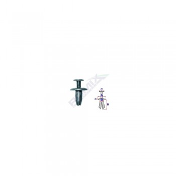 Clips Fixare Pentru Toyota 6X13.3Mm - Negru Set 10 Buc