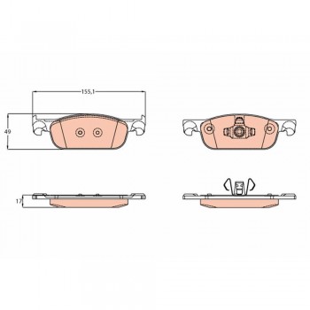 Set Placute Frana Fata- Ps Gdb2157