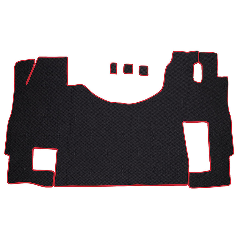 Set Covorase Piele Ecologica Truck Umbrella Pentru Mercedes Actros Euro 5 1844 Mp2 Mp3 Mp4Negru