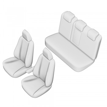 Set Huse Scaun Umbrella Pentru Nissan Qashqai 2014-2021 (Bancheta Fractionata) Cu Tetiere In Forma De L