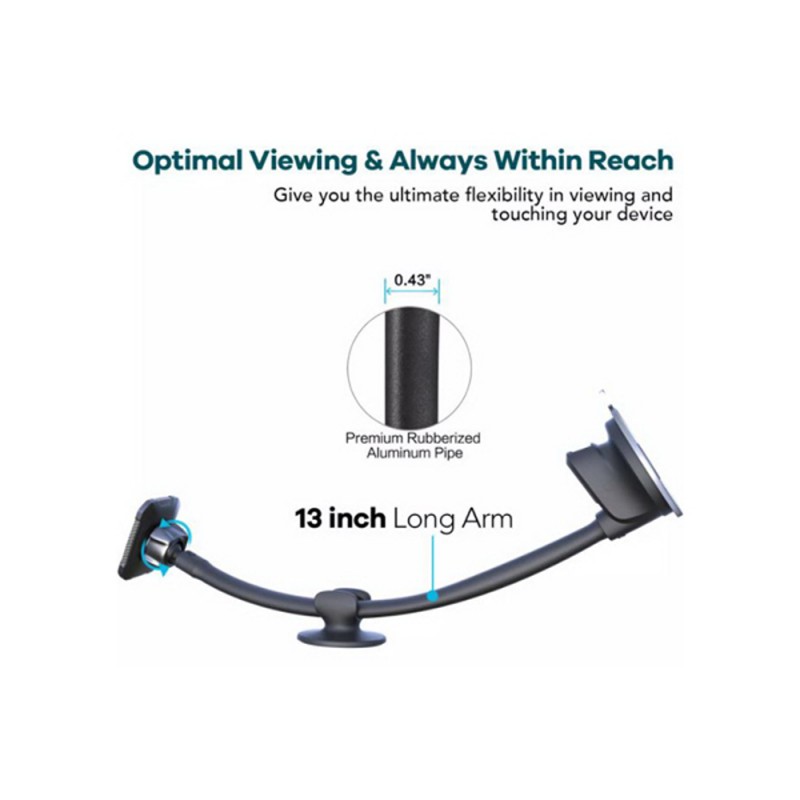 Suport Telefon Magnetic Auto Cu Fixare Pe Parbriz Cu Ventuza