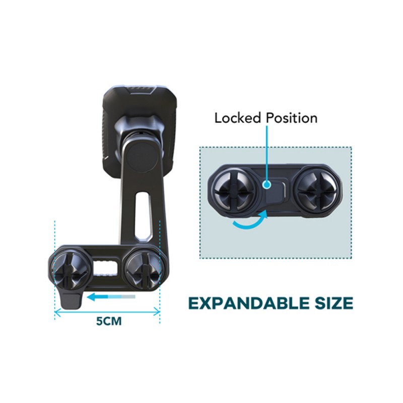 Suport Telefon Magnetic Auto Cu Fixare In Grila De Ventilatie Si Brat Reglabil