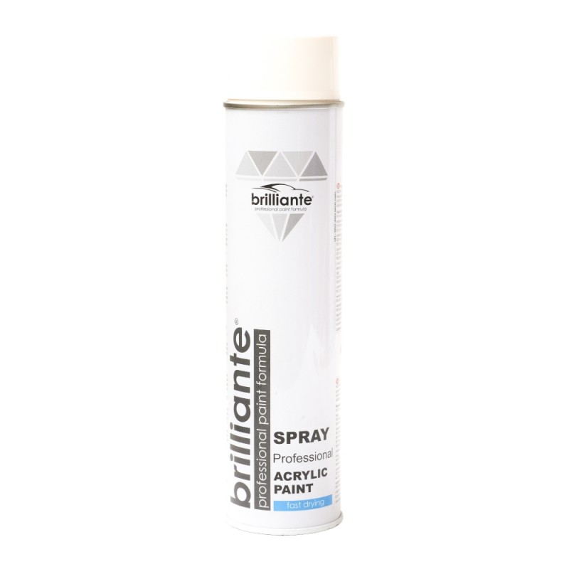 Vopsea Spray Acrilica Alb Pur Lucios (Ral 9010) 600 Ml Brilliante