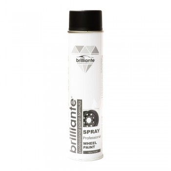 Vopsea Spray Pentru Jante Negru Satin 600 Ml Brilliante