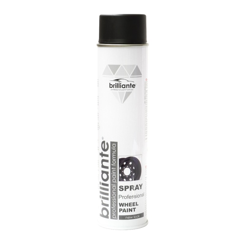 Vopsea Spray Pentru Jante Negru Mat 600 Ml Brilliante