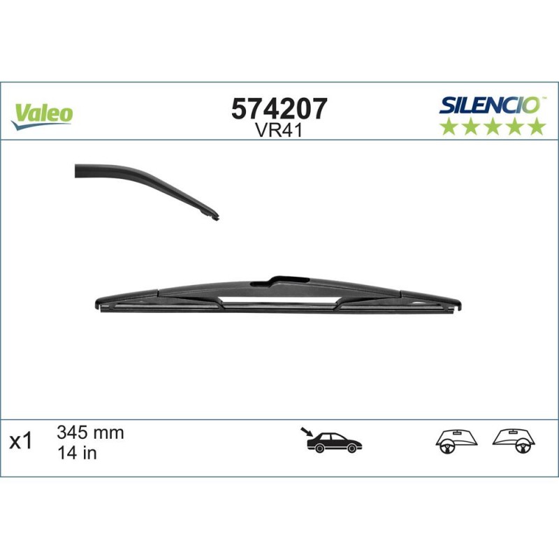 Stergator Luneta Valeo Silencio Conventional 345 Mm Vr41