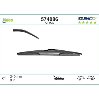 Stergator Luneta Valeo Silencio Conventional 240 Mm Vr56