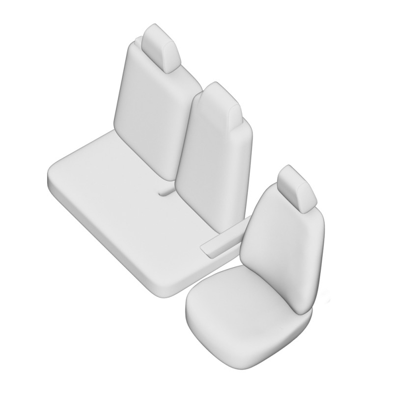 Set Huse Scaun Umbrella Pentru Renault Master (2+1) 2020- (Bancheta Fractionata)