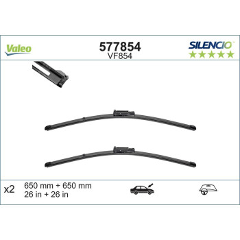 Set Stergatoare Valeo Silencio X.trm 650/650 Mm Vf854
