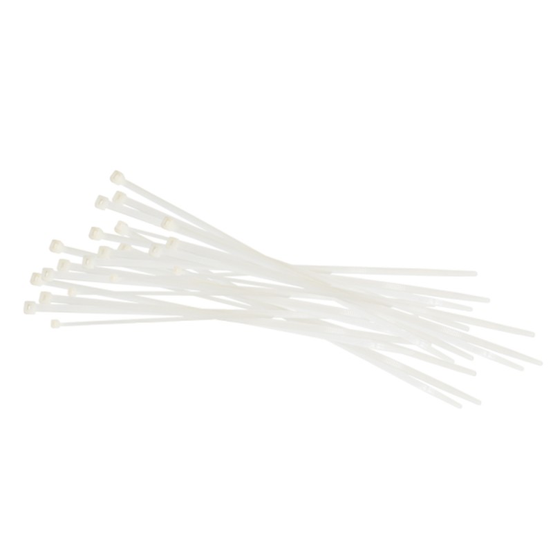 Coliere Nylon Albe 4.8*360 Mm Set 100 Buc